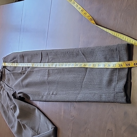 Vintage 90s Talbots petites Brown wool tweed High waisted pants Made in … - Picture 9 of 17